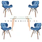 Comedor Rectangular Madera 4 Sillas Mariposa – Mesa 100cm - Miniatura 5