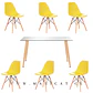 Comedor Rectangular Vidrio 6 Sillas Eames – Mesa 100cm - Miniatura 7