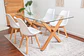 Comedor Rectangular Vidrio 4 Sillas Eames – Mesa 130cm - Miniatura 2