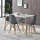 Mesa Rectangular Eames MDF + 4 Sillas Eames –comedor - Miniatura 6