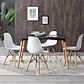 Mesa Rectangular Eames MDF + 4 Sillas Eames –comedor - Miniatura 8