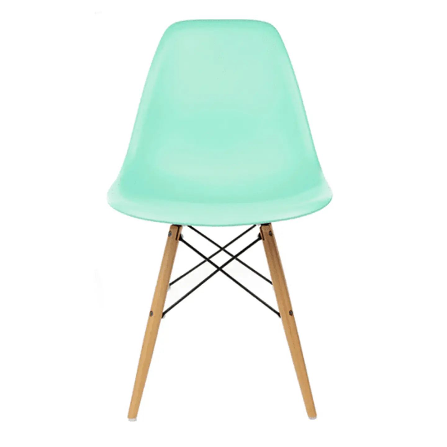 Silla Eames Polipropileno con Estructura de Metal y Madera 9