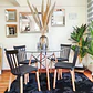 Comedor Redondo Vidrio 4 Sillas Windsor – Mesa 80cm - Miniatura 5