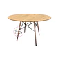 Mesa Redonda Eames 120cm MDF y estructura Madera para Comedor, y Reunión Oficina interior - Miniatura 4