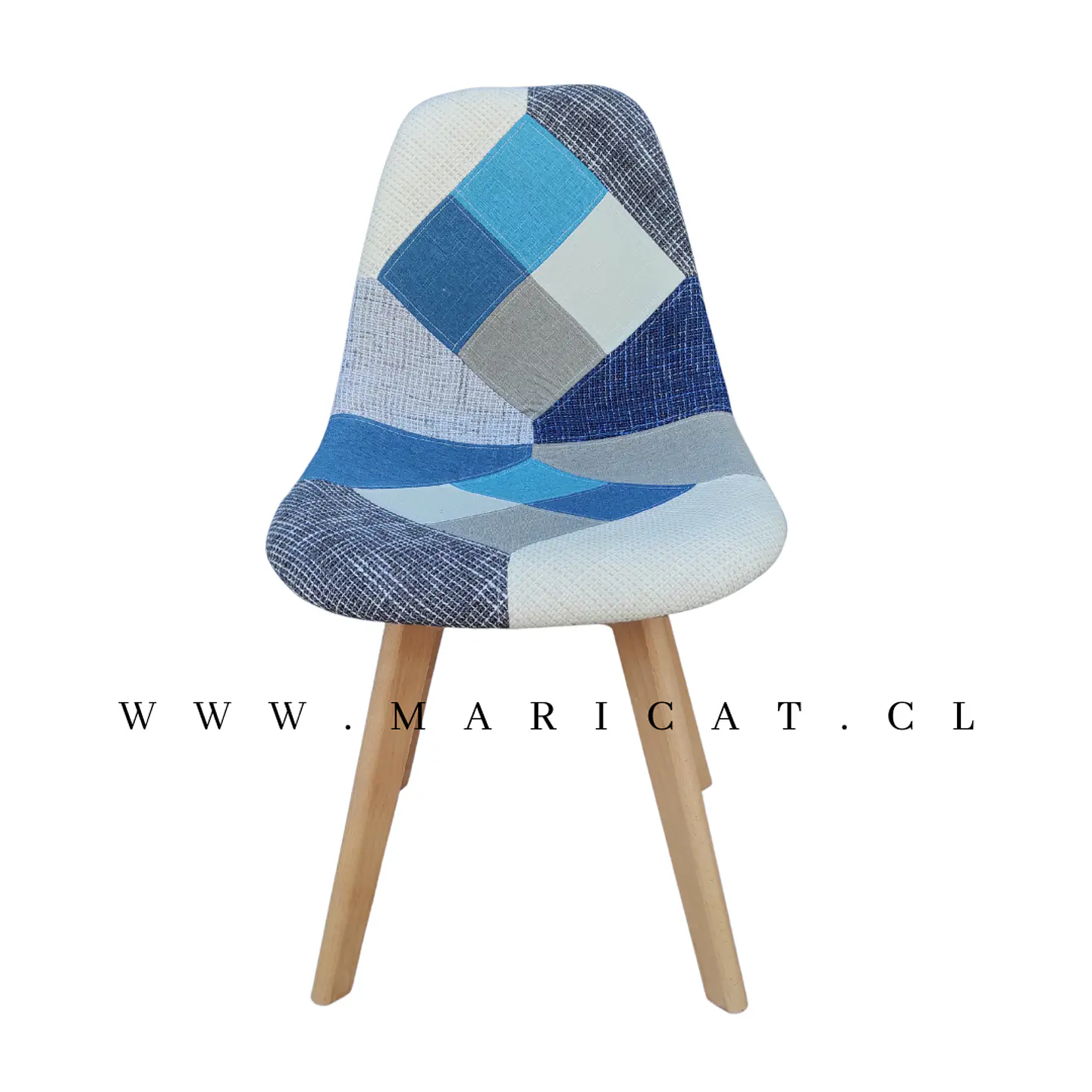 Silla Tulip Patchwork Polipropileno Multicolor 3