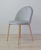 Silla Velvet  Tulip Gris Platino - Miniatura 1