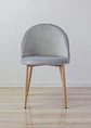 Silla Velvet  Tulip Gris Platino - Miniatura 3