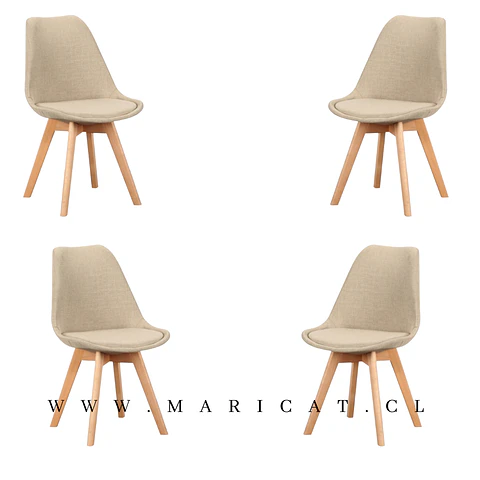 Silla Tulip Lino Lino
