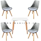 Comedor Cuadrado Melamina 4 Sillas Tulip – Mesa 80x80cm - Miniatura 8