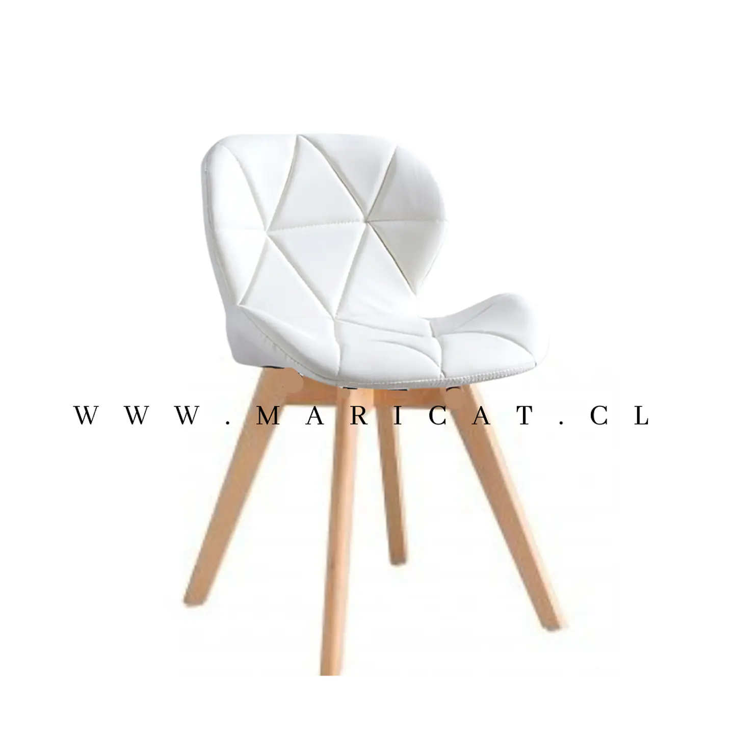 Silla Mariposa Tulip Eco Cuero Gris 6
