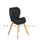 Silla Mariposa de Velvet con Base de Madera de Haya  - Miniatura 11