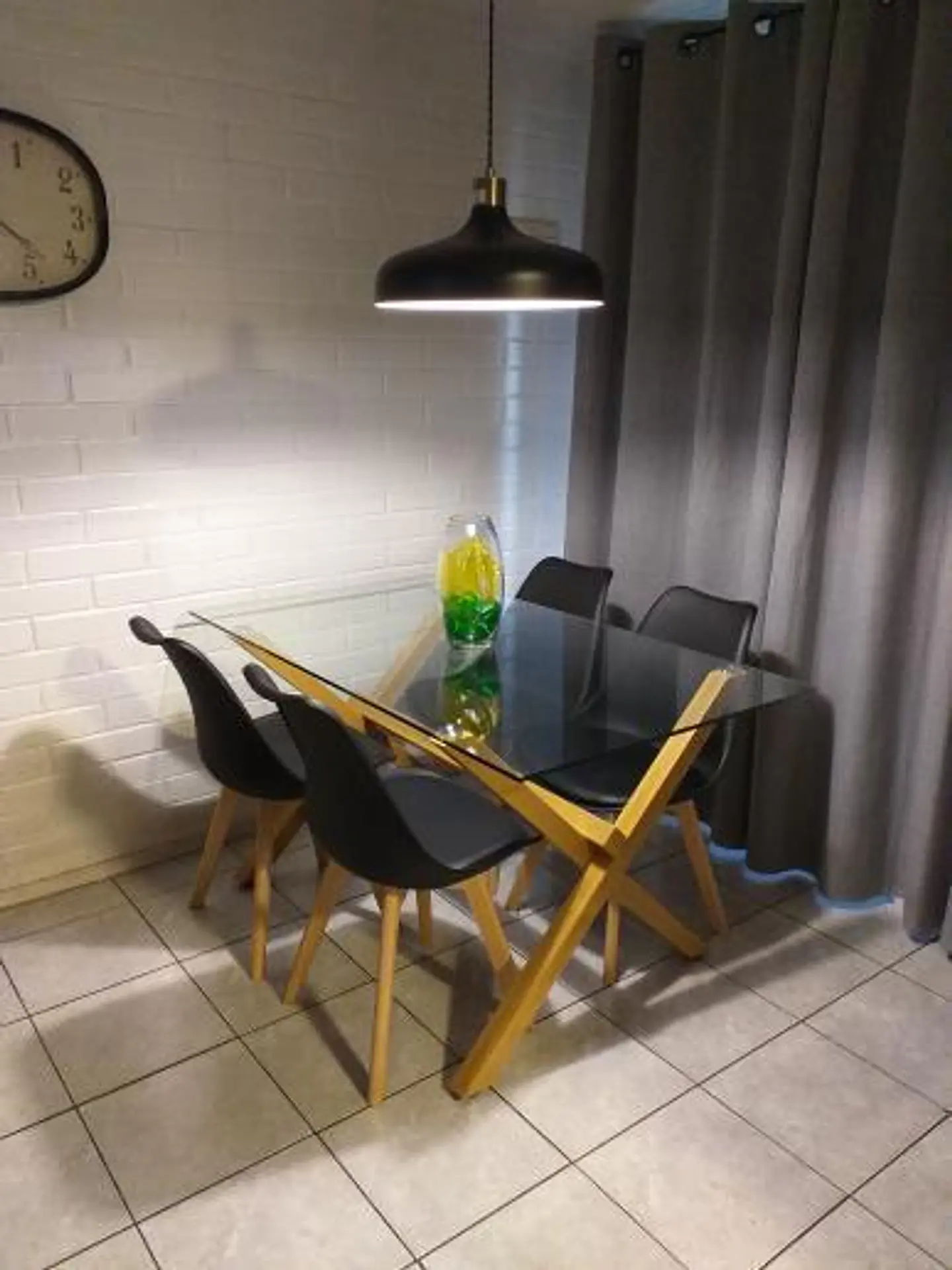 Comedor Rectangular Vidrio 4 Sillas Eames – Mesa 130cm 8