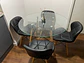 Mesa Eames Redonda Vidrio +4 Sillas Mariposa – Comedor 80cm - Miniatura 6