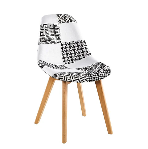 Silla Tulip Patchwork Polipropileno Multicolor