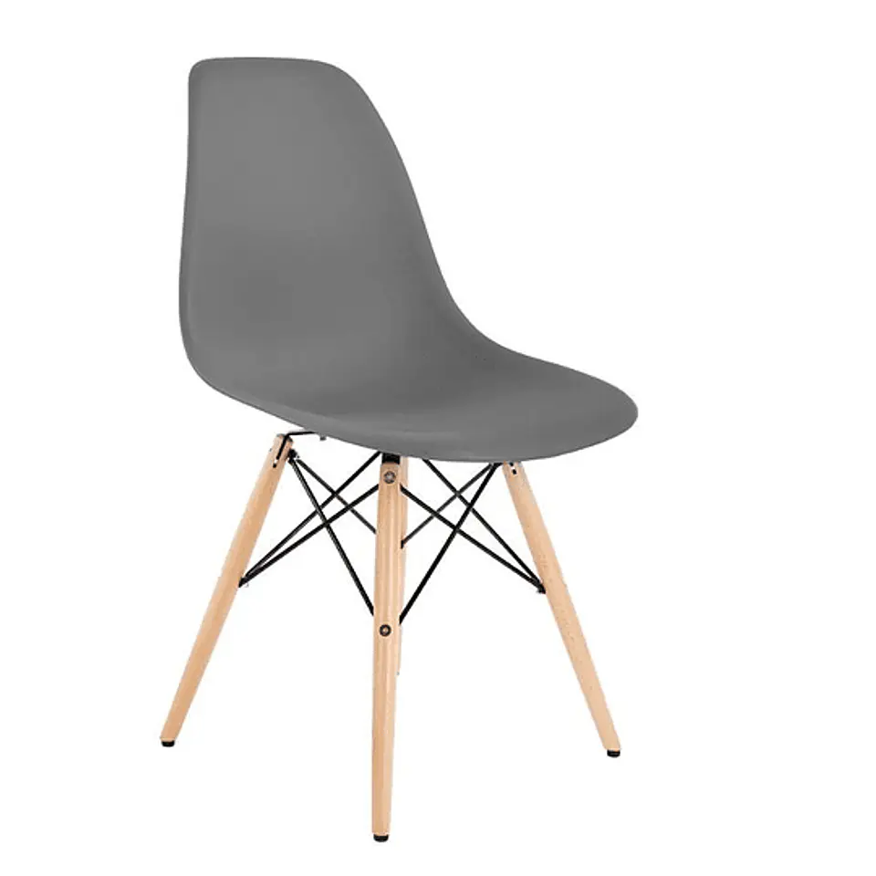 Mesa Rectangular Eames MDF + 6 Sillas Eames polipropileno – Comedor 120cm 3