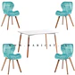 Comedor Rectangular Melamina 4 Sillas Tulip – Mesa 120x80cm - Miniatura 6