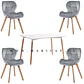 Comedor Rectangular Melamina 4 Sillas Tulip – Mesa 120x80cm - Miniatura 1
