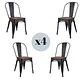 Silla Tolix Madera Negro – Restaurante, Terraza y Eventos - Miniatura 2