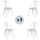 Silla Tolix Madera Negro – Restaurante, Terraza y Eventos - Miniatura 3