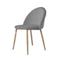 Silla Velvet  Tulip Gris Platino - Miniatura 2