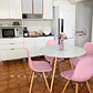 Comedor Redondo Melamina 4 Sillas Eames – Mesa 80cm - Miniatura 3