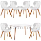 Comedor Rectangular Melamina 4 Sillas Tulip – Mesa 130x80cm - Miniatura 4