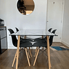 Mesa Rectangular + silla eames polipropileno nordico