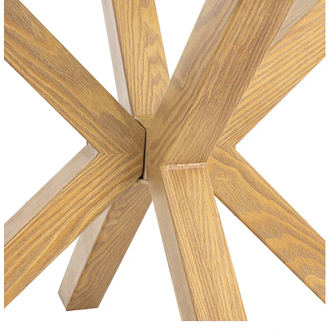 Mesa redonda Vidrio Madrid Warwick 120cm metal wood - Comedor restaurante