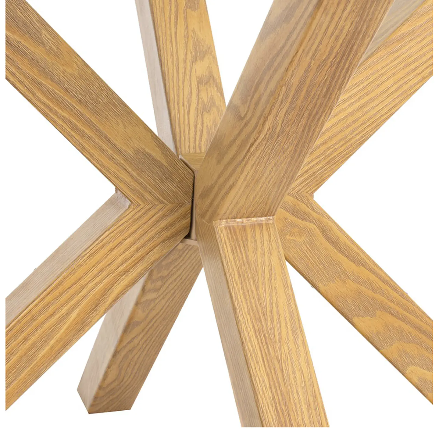 Mesa redonda Vidrio Madrid Warwick 120cm metal wood - Comedor restaurante 3