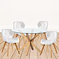 Comedor Redondo Madera 4 Sillas Eames – Mesa 120cm - Miniatura 2