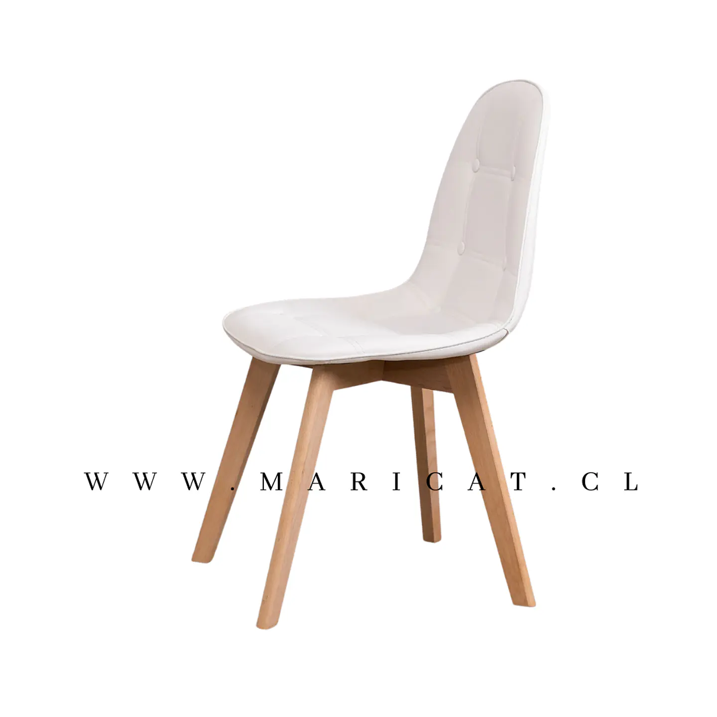 Silla Tulip Eco Cuero Natural 3