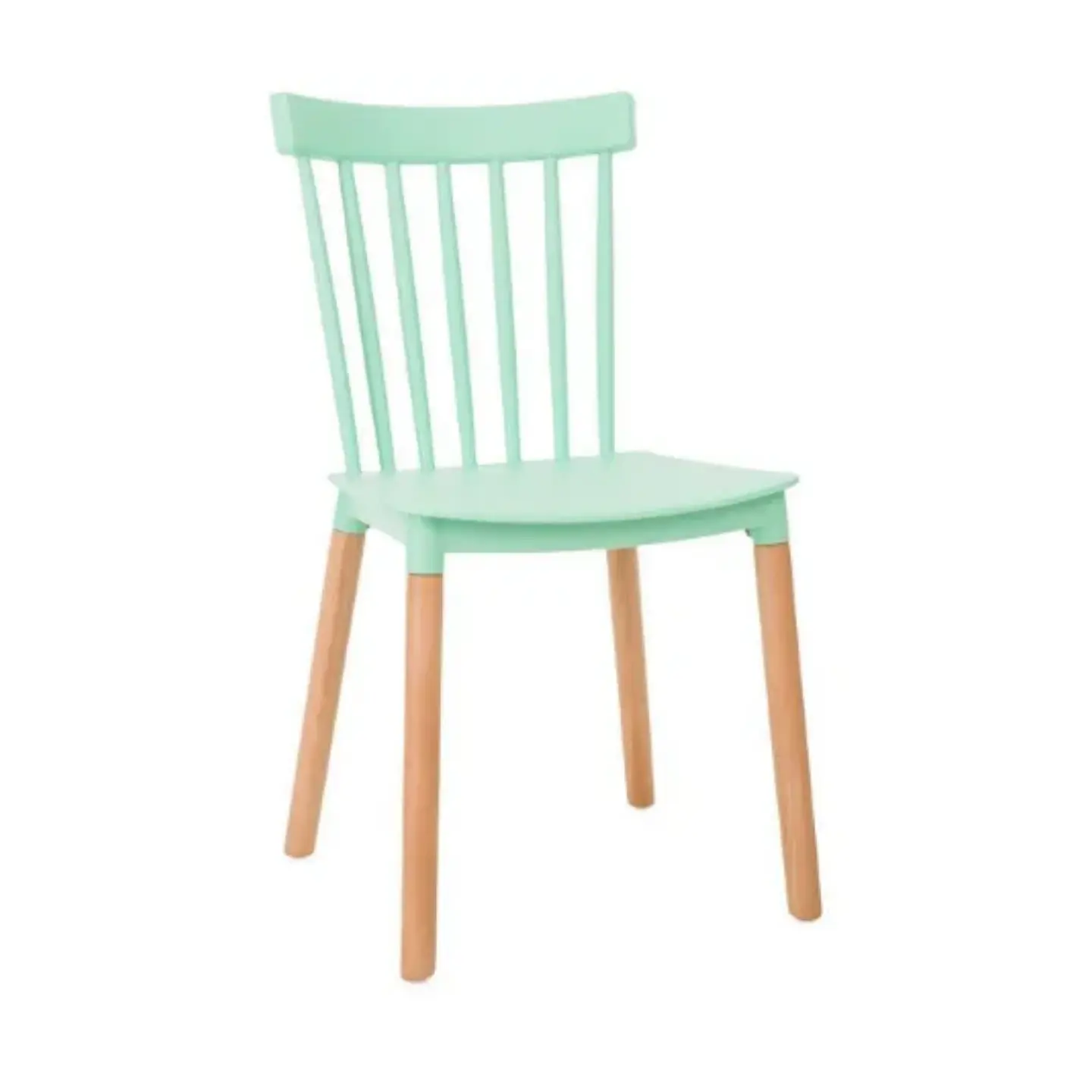 Silla Windsor de Polipropileno y Patas de Madera 5