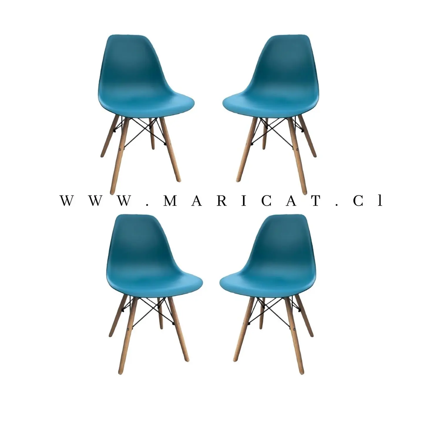 Pack Sillas Eames x4 8
