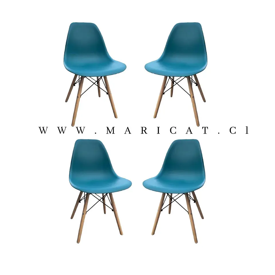 Pack Sillas Eames x4 8