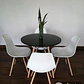 Comedor Redondo Melamina 4 Sillas Eames – Mesa 80cm - Miniatura 10