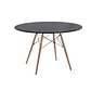 Mesa Redonda Eames 120cm MDF y estructura Madera para Comedor, y Reunión Oficina interior - Miniatura 2