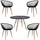 Mesa Redonda Vidrio +4 Sillas Eames – Comedor 120cm - Miniatura 2
