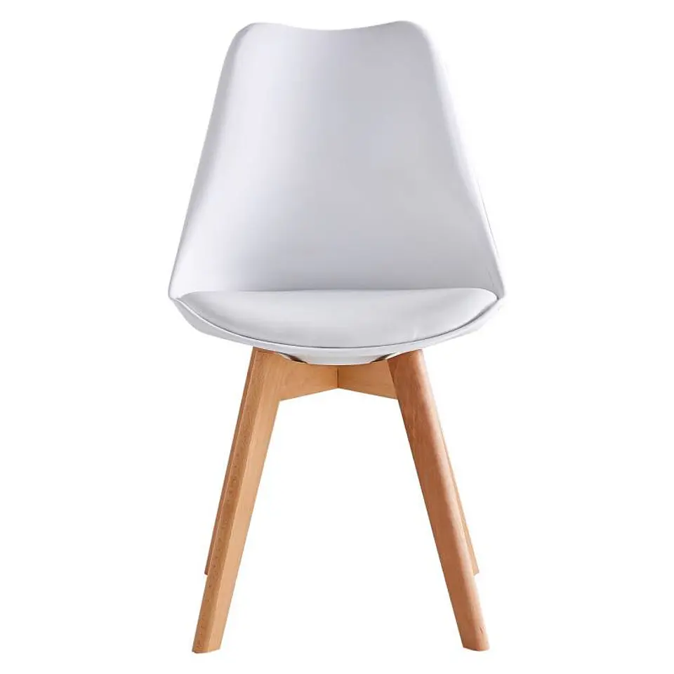 Sillas Tulip con Cojin y Patas de Madera 9