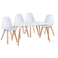 Mesa Rectangular Eames negro + Silla Eames Tulip negro- comedor 120cm - Miniatura 2