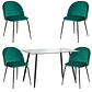 Comedor Rectangular Vidrio 4 Sillas Eames – Mesa 100cm - Miniatura 9