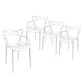 Pack de 4 Sillas Master Polipropileno Apilable- comedor terraza restaurant - Miniatura 5