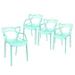 Pack de 4 Sillas Master Polipropileno Apilable- comedor terraza restaurant - Miniatura 9