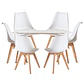 Mesa Rectangular Eames MDF + 6 Sillas Tulip polipropileno con cojin- comedor - Miniatura 4