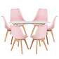 Mesa Rectangular Eames MDF + 6 Sillas Tulip polipropileno con cojin- comedor - Miniatura 8