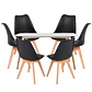 Mesa Rectangular Eames MDF + 6 Sillas Tulip polipropileno con cojin- comedor - Miniatura 15
