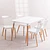 Comedor Redondo Melamina 4 Sillas Windsor – Mesa 100cm