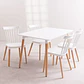 Comedor Rectangular Melamina 4 Sillas Windsor – Mesa 100cm - Miniatura 1