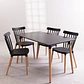 Comedor Rectangular Melamina 4 Sillas Windsor – Mesa 100cm - Miniatura 3