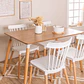 Comedor Rectangular Melamina 4 Sillas Windsor – Mesa 100cm - Miniatura 2