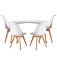 Mesa Rectangular Eames MDF + 4 Sillas Tulip Polipropileno con cojin- comedor - Miniatura 13